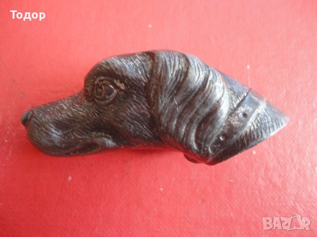 Старинна дръжка за камшик нагайка бич бастун куче , снимка 8 - Колекции - 40166008