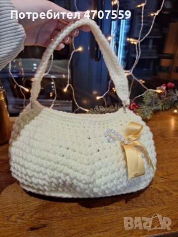 Плетени дамски чанти на една кука, снимка 7 - Чанти - 53080806