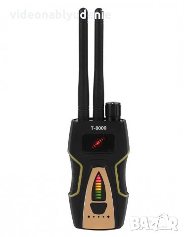 T8000 2х Антени 1-8000MHz Мощен CDMA RF GPS WiFi Скрита Камера Мощен Детектор Аудио Бръмбари Тракери, снимка 2 - Комплекти за видеонаблюдение - 27798495