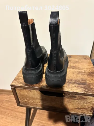 Кожени боти Zara, снимка 3 - Дамски боти - 48539133