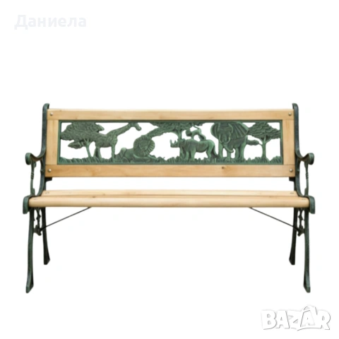 Градинска пейка за деца 82x39x50 см - здрава, безопасна и стилна, снимка 2 - Други стоки за дома - 53563401