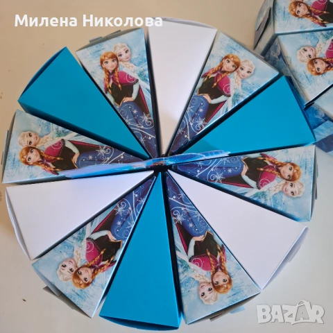 Торта от картон Замръзналото кралство Frozen, снимка 6 - Други - 50818455