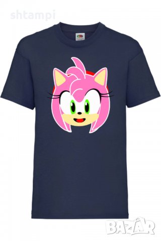 Детска тениска SONIC AMY,Соник,Игра,Изненада,Подарък,Празник,Повод
