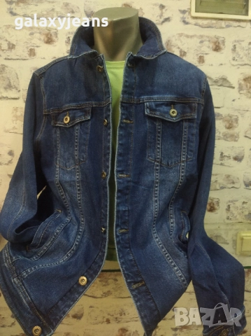 Viman- класика дънково яке, големи размери, леко избелено, изчистено, с лек еластан