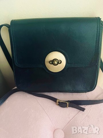 Италианска чанта естествена кожа + подарък несесер , снимка 2 - Чанти - 43391384