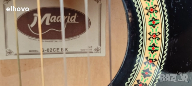 Електрическа китара Madrid G-02CE BK, снимка 6 - Китари - 52987431