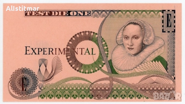 Обединено Кралство, експериментална банкнота, 1980, едностранна, 