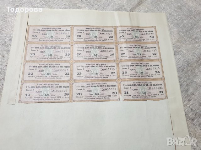 Облигации от държавен дълг на Военното министерство -1941г. от 5 000 лв, снимка 6 - Антикварни и старинни предмети - 39606523