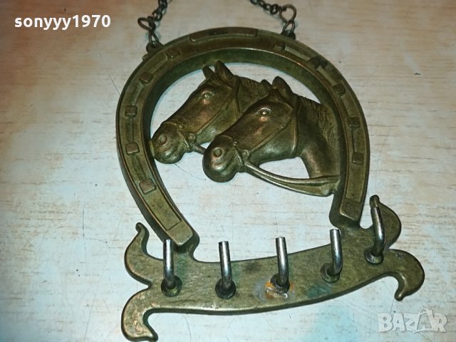 подкова-коне мед/месинг внос германия 0205210844, снимка 2 - Антикварни и старинни предмети - 32739458