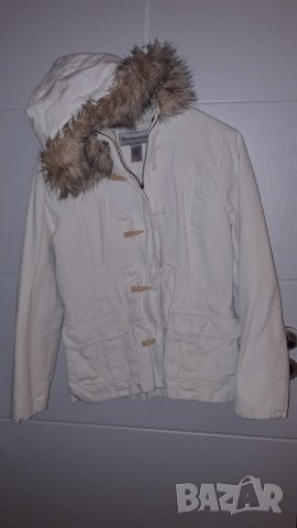 Бяло яке с качулка Warehouse S/M, снимка 1