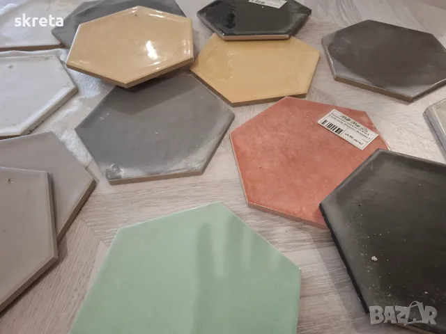 Хексагонални, шестъгълни, декоративни плочки гранитогрес, снимка 3 - Гранитогрес и плочки - 48748819