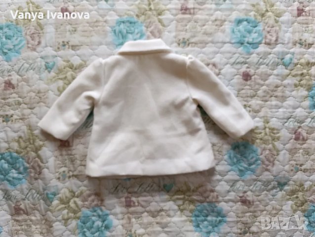Early days бяло бебешко палто 3-6 месеца, снимка 5 - Жилетки и елечета за бебе - 49525966
