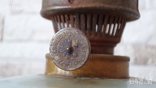 Стара унгарска газова лампа -LAMPAGYAR LAMPENFABRIK BUDAPESТ - Антика, снимка 6 - Антикварни и старинни предмети - 43939375