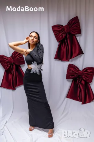 Дълга официална дамска рокля , снимка 2 - Рокли - 48286299