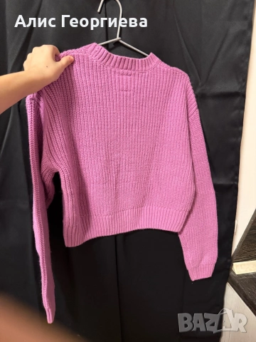 Розов пуловер, снимка 2 - Блузи с дълъг ръкав и пуловери - 53214002