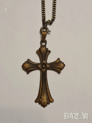 Рядък винтидж сребърен кръст проба 800 с маркировка "A.R.D, снимка 2 - Антикварни и старинни предмети - 53113493