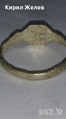 Старинен пръстен сачан ръчна изработка с БУКВА Д - 67271, снимка 4 - Антикварни и старинни предмети - 28993797
