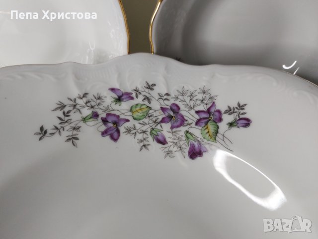 Порцеланов сервиз за разядки Bernadotte, Чехия., снимка 3 - Прибори за хранене, готвене и сервиране - 40686043
