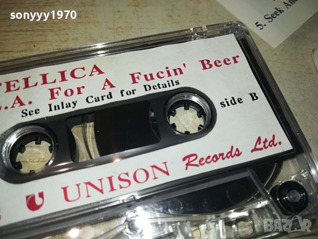 METALLICA UNISON ORIGINAL TAPE 1312231841, снимка 9 - Аудио касети - 43399173