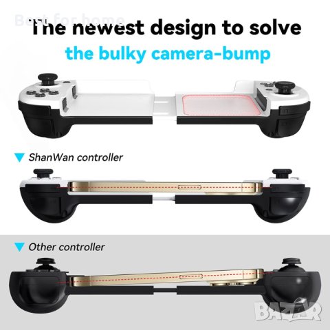 Контролер за Iphone ShanWan Q11Pro Mobile Game Controller за iphone, снимка 5 - Аксесоари за Apple - 43050274