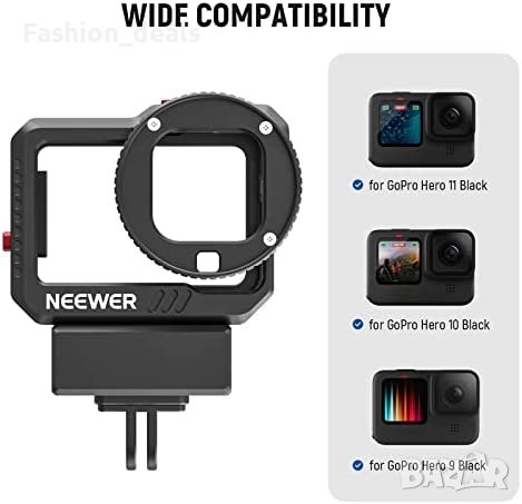 Нов Комплект видео клетка алуминиева кутия с микрофонен аудио адаптер, снимка 5 - Чанти, стативи, аксесоари - 40177039