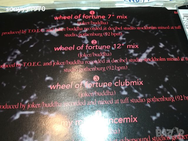 ACE OF BASE-WHEEL OF FORTUNE CD MADE IN GERMANY 0504230901, снимка 9 - CD дискове - 40259973