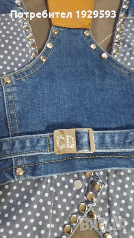 Дънков дамски елек марка Miss Curry jeans , снимка 4 - Елеци - 32774830