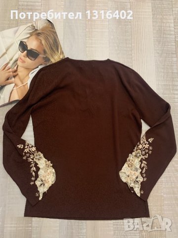 Ефектна блуза нова с етикет, р-р L, снимка 6 - Блузи с дълъг ръкав и пуловери - 27426503