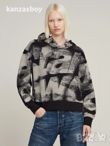 g-star sprayed letters loose hdd sw wmn - страхотно дамско горнище КАТО НОВО М модел-2025