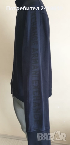 Armani Exchange Full Zip Cotton Knit Mens Size M / L НОВО! ОРИГИНАЛ! Мъжко Горнище с цял Цип !, снимка 8 - Спортни дрехи, екипи - 51593243