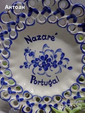 Керамична чиния за окачване на стена - Португалия , снимка 2 - Декорация за дома - 47985494