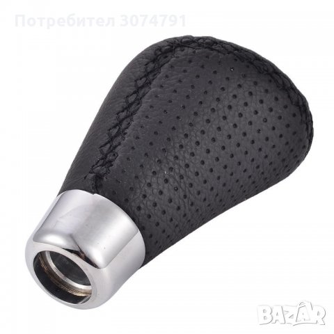 Универсална Топка за Скоростен Лост Черна Мека Кожа с Шевове 5/6 скорости, снимка 5 - Аксесоари и консумативи - 32219438