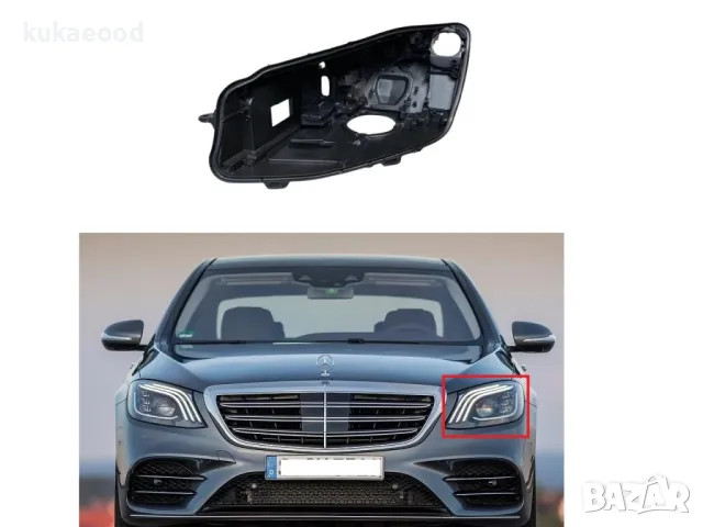 Корпус за фар на Mercedes S-Class W222 Facelift, снимка 3 - Части - 47496608