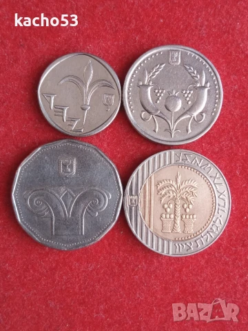 1,2,5,10 нови шекела , Израел, снимка 2 - Нумизматика и бонистика - 51155142