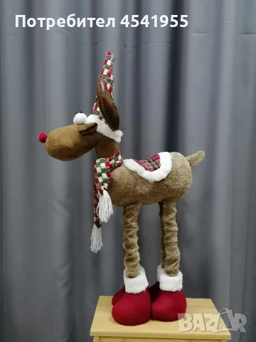 Коледен елен - декорация, снимка 2 - Декорация за дома - 51119974