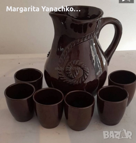 Керамичен сервиз за вино 