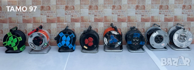 Качествени немски електрически удължители на макара по 25метра 