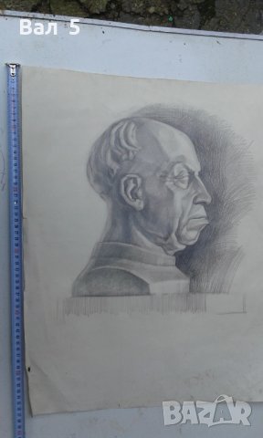 Стари големи майсторски рисунки с молив 7 броя . Рисунка, снимка 7 - Картини - 43984765