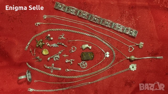 Сребърни бижута , сребро , снимка 4 - Колиета, медальони, синджири - 51122798