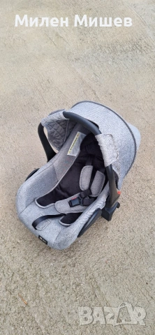 Комбинирана количка 3 в 1 KikkaBoo - Madrid, Dark Grey Melange, снимка 3 - Детски колички - 53395668