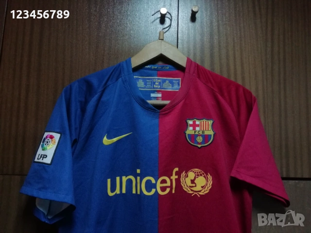 Barcelona Messi от сезон 2008/2009 Nike оригинална тениска фланелка Барселона Меси екип, снимка 4 - Тениски - 53114731