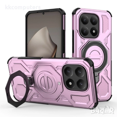 Магнитен калъф за Xiaomi 15T- Удароустойчив Корпус с 360° Въртяща Стойка, 5 Цвята, снимка 3 - Калъфи, кейсове - 52390176