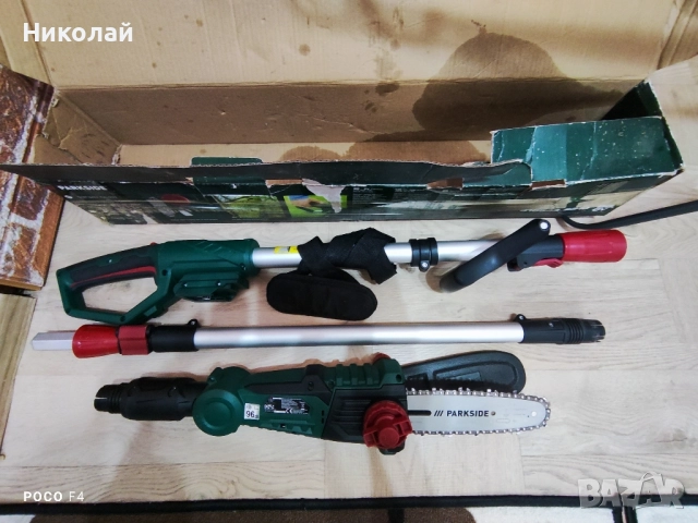 Aкумулаторна телескопична резачка Parkside PAHE 20-Li D4, снимка 3 - Други инструменти - 52548517