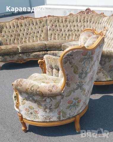 Голяма Холна Гарнитура Рококо, снимка 17 - Дивани и мека мебел - 50720610
