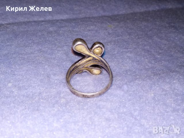 СТАР СРЕБЪРЕН ГОТИК АРТ ПРЪСТЕН - ПАНДЕЛКА ВИСОКА ПРОБА ЛАКИРАНО СРЕБРО 36143, снимка 7 - Антикварни и старинни предмети - 39460978