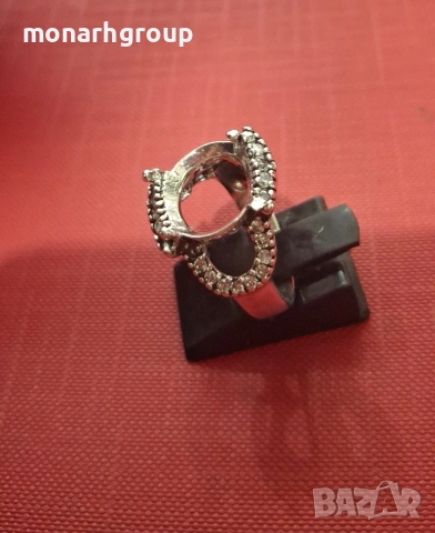 Сребърен пръстен /без камък/, снимка 2 - Пръстени - 38411992