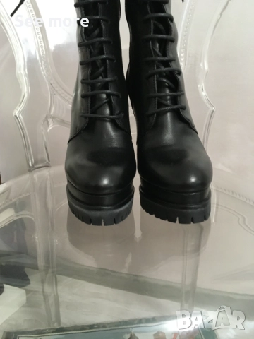 DJOFRA елегантни боти естествена кожа 36, снимка 4 - Дамски боти - 52867822