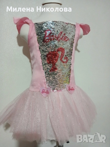Рокля Barbie 6-7г, снимка 9 - Детски рокли и поли - 52240012