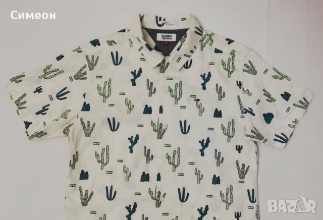 Tommy Hilfiger оригинална риза S Tommy Jeans Cactus, снимка 2 - Ризи - 37829094