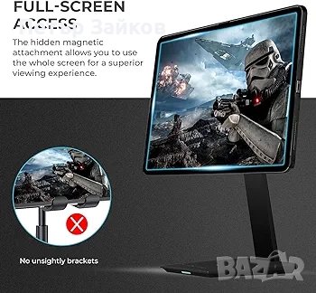 PITAKA Магнитна стойка с калъф за iPad,стойка за iPad с 15W безжична докинг станция, снимка 5 - Друга електроника - 43567870